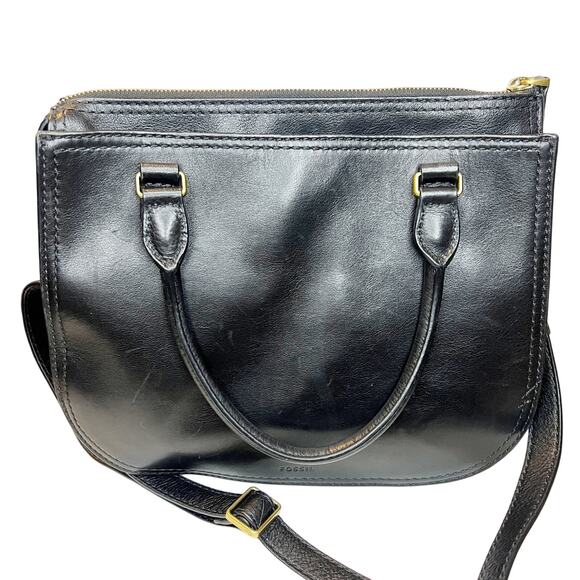 Fossil Ryder Patchwork Leather Crossbody/Satchel Bag - Picture 2 of 8